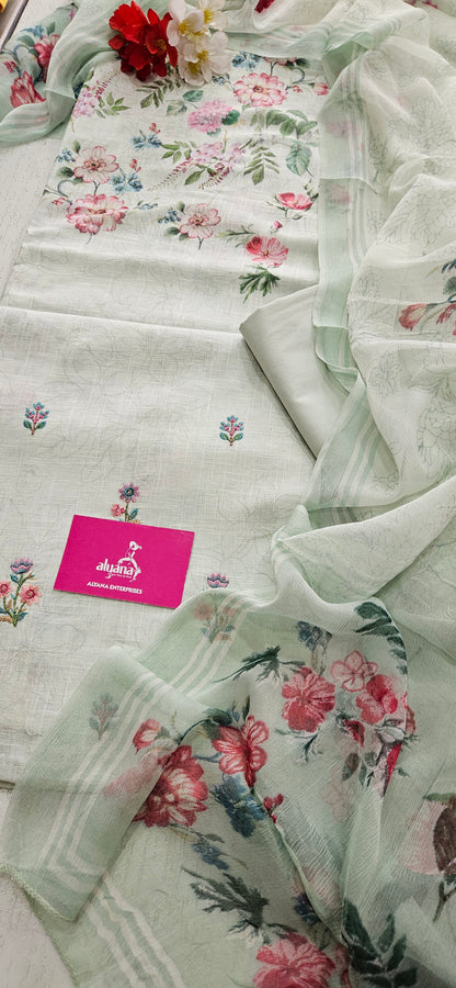 Saalvi Summer Shades Cotton Unstitched Suit 5
