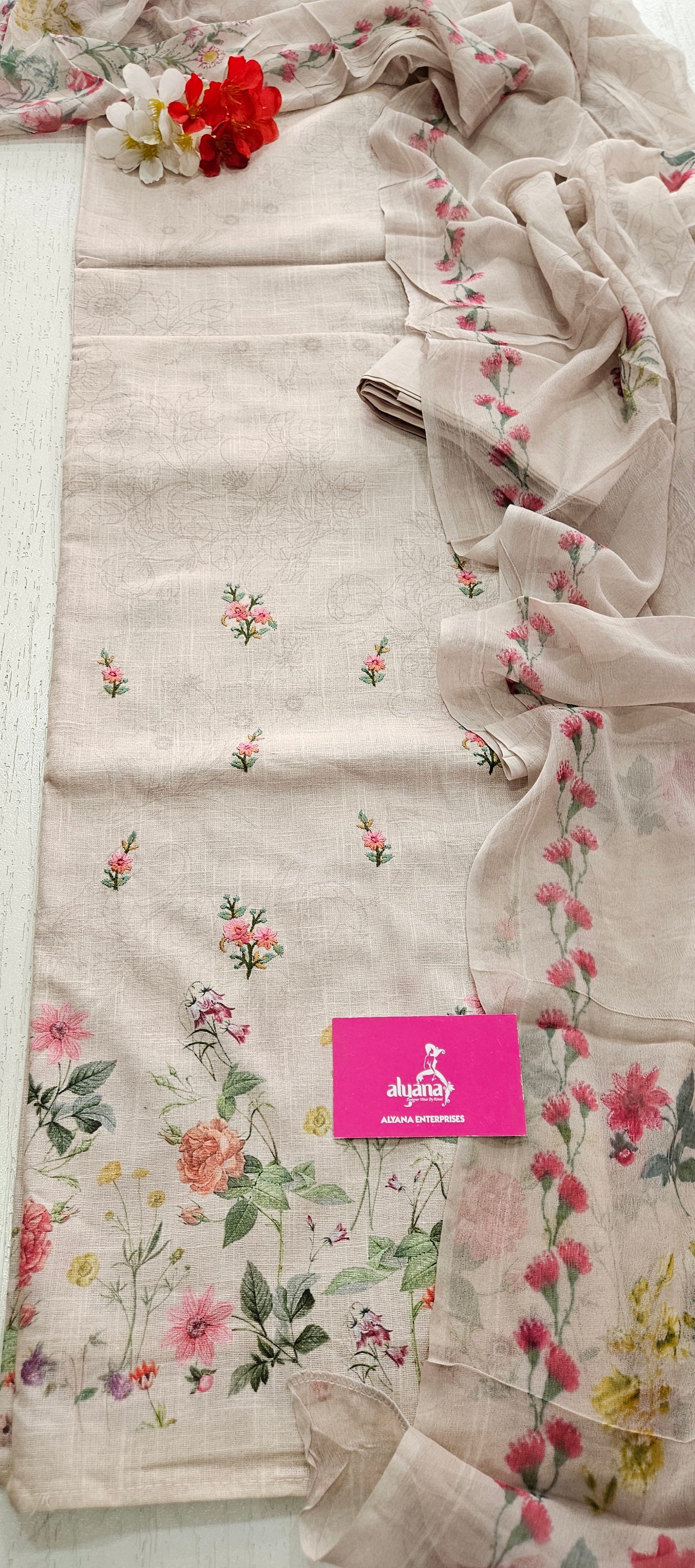 Saalvi Summer Shades Cotton Unstitched Suit 7