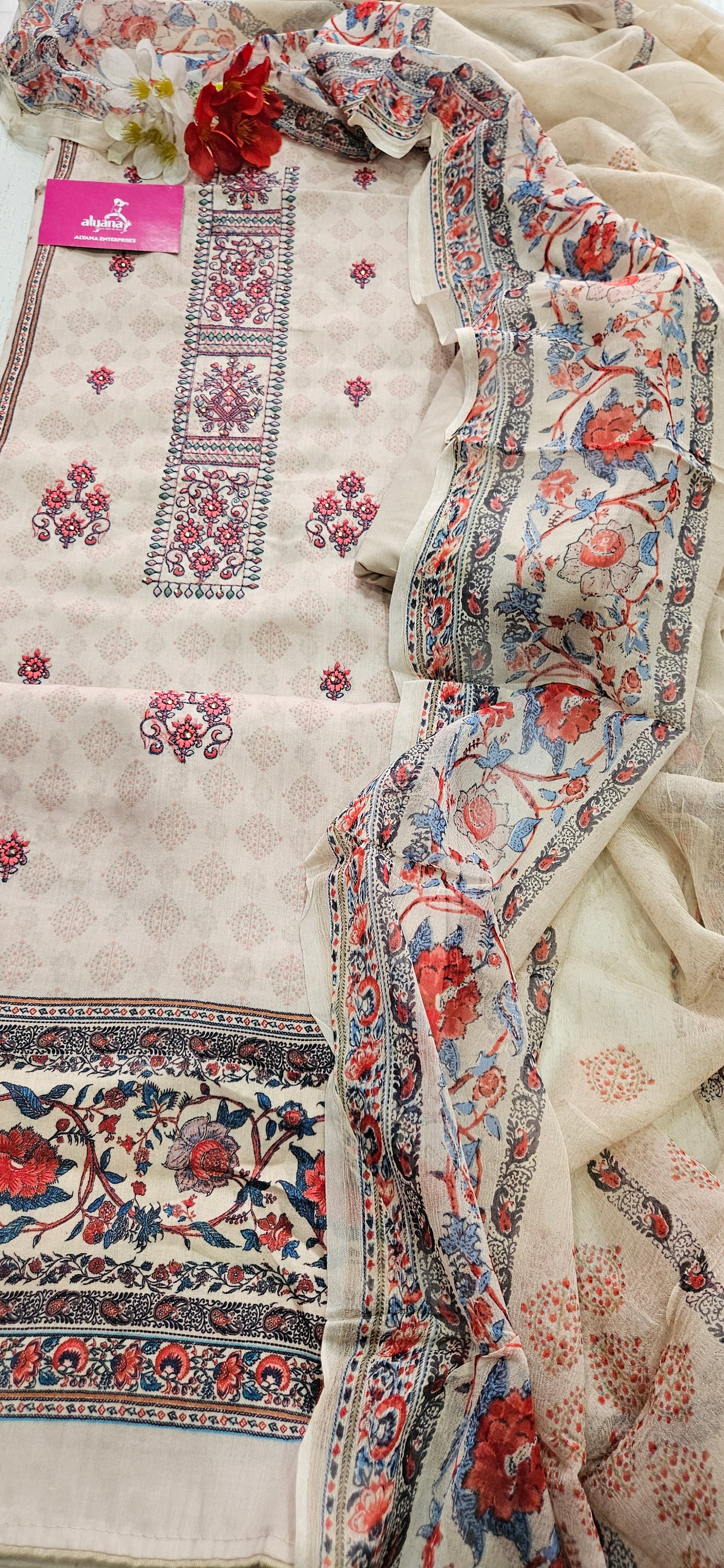 Sargam Milano – Unstitched Suit (Beige)