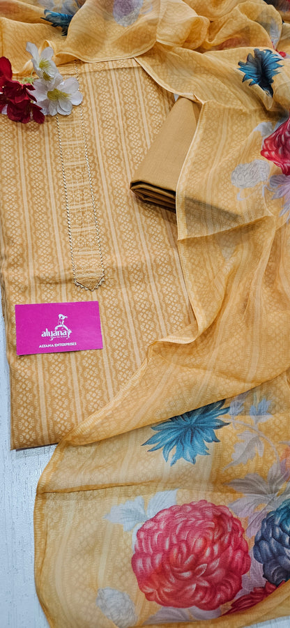 Bella Bella Lawn Cotton 3-Piece Unstitched Suit 3