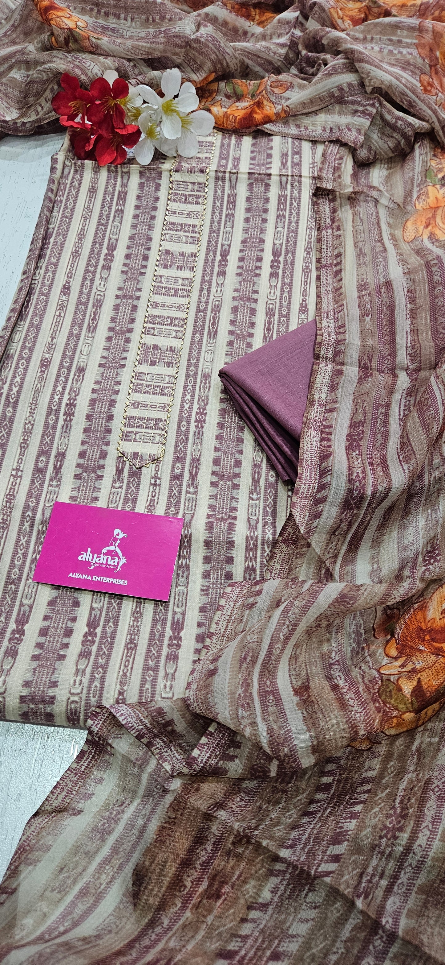 Bella Bella Lawn Cotton 3-Piece Unstitched Suit 7