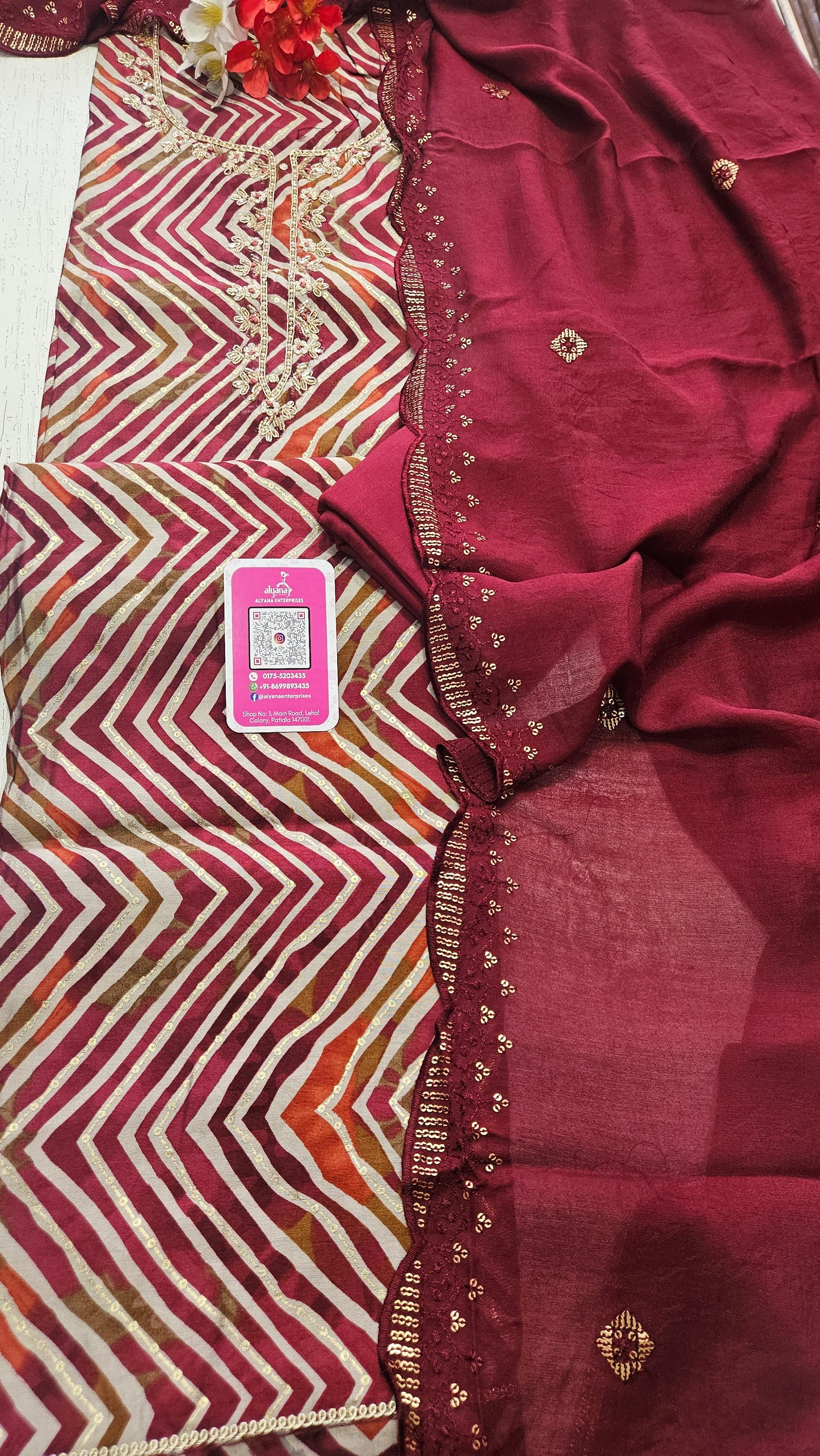 Meera Muslin Unstitched Suit 1