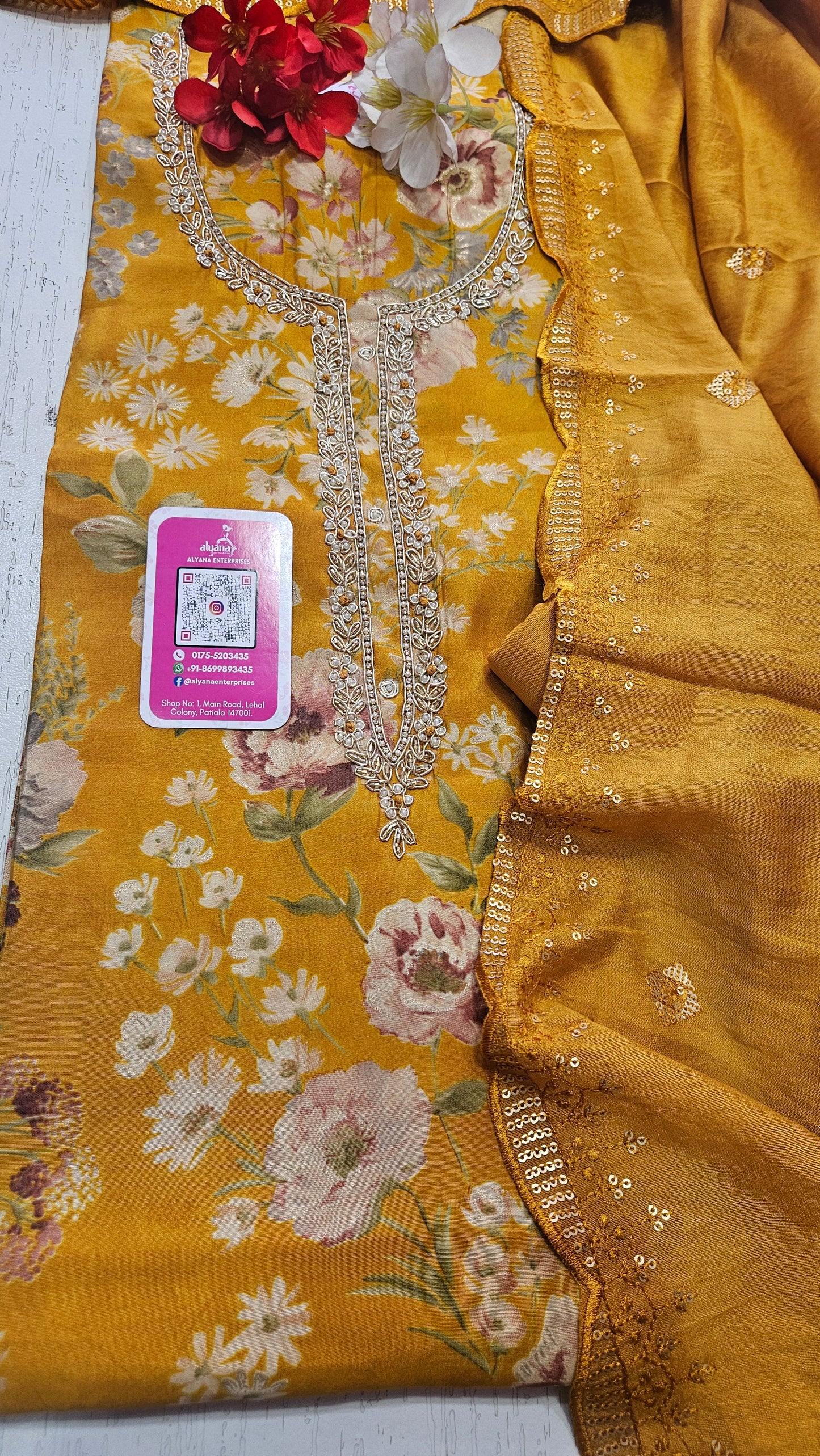 Meera Muslin Unstitched Suit 2