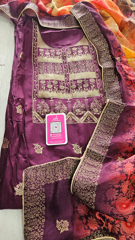 Kala Jaq 1851 Banarasi Unstitched Suit 1