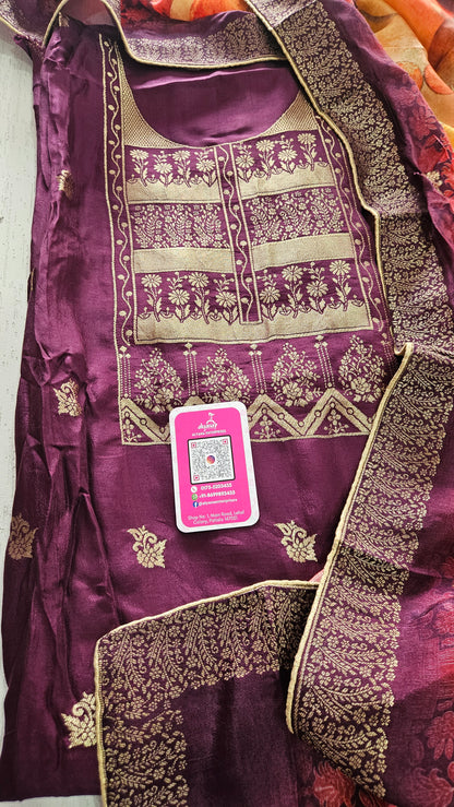 Kala Jaq 1851 Banarasi Unstitched Suit 1
