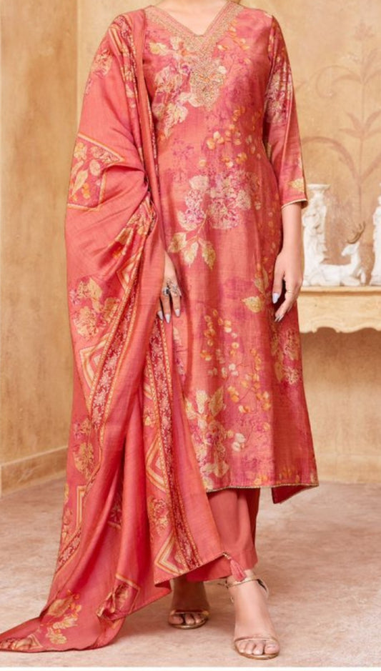 Salvina Modal Muslin with Foil Print (Style 5)