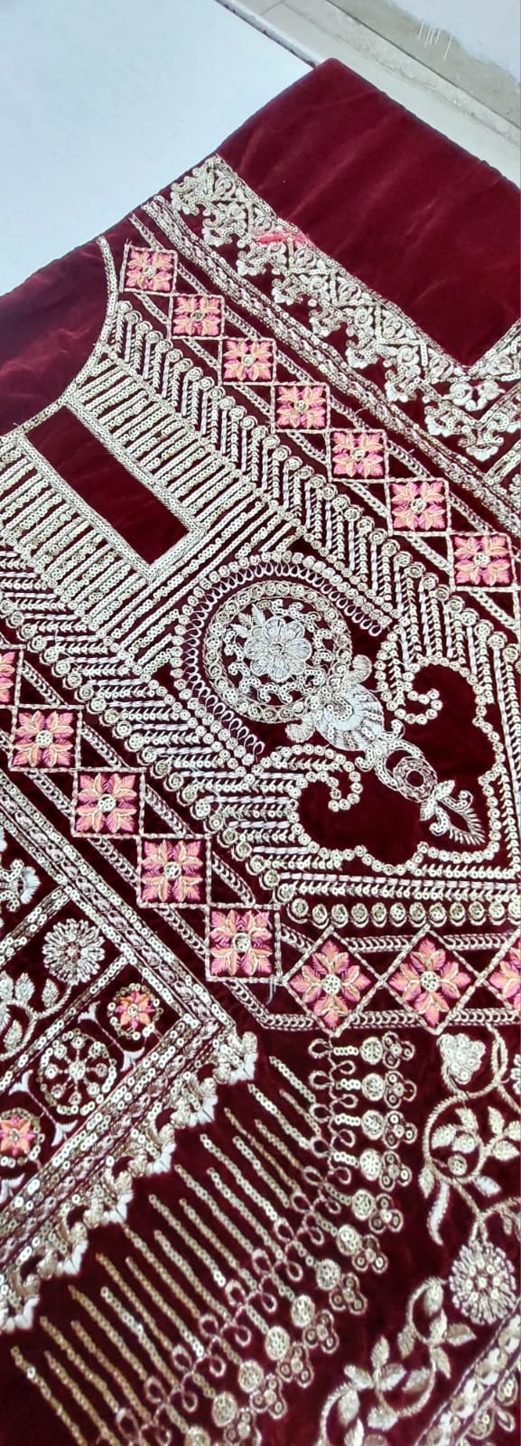 Velvet Suit with Embroidery - Style 5