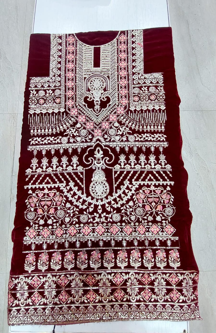 Velvet Suit with Embroidery - Style 5