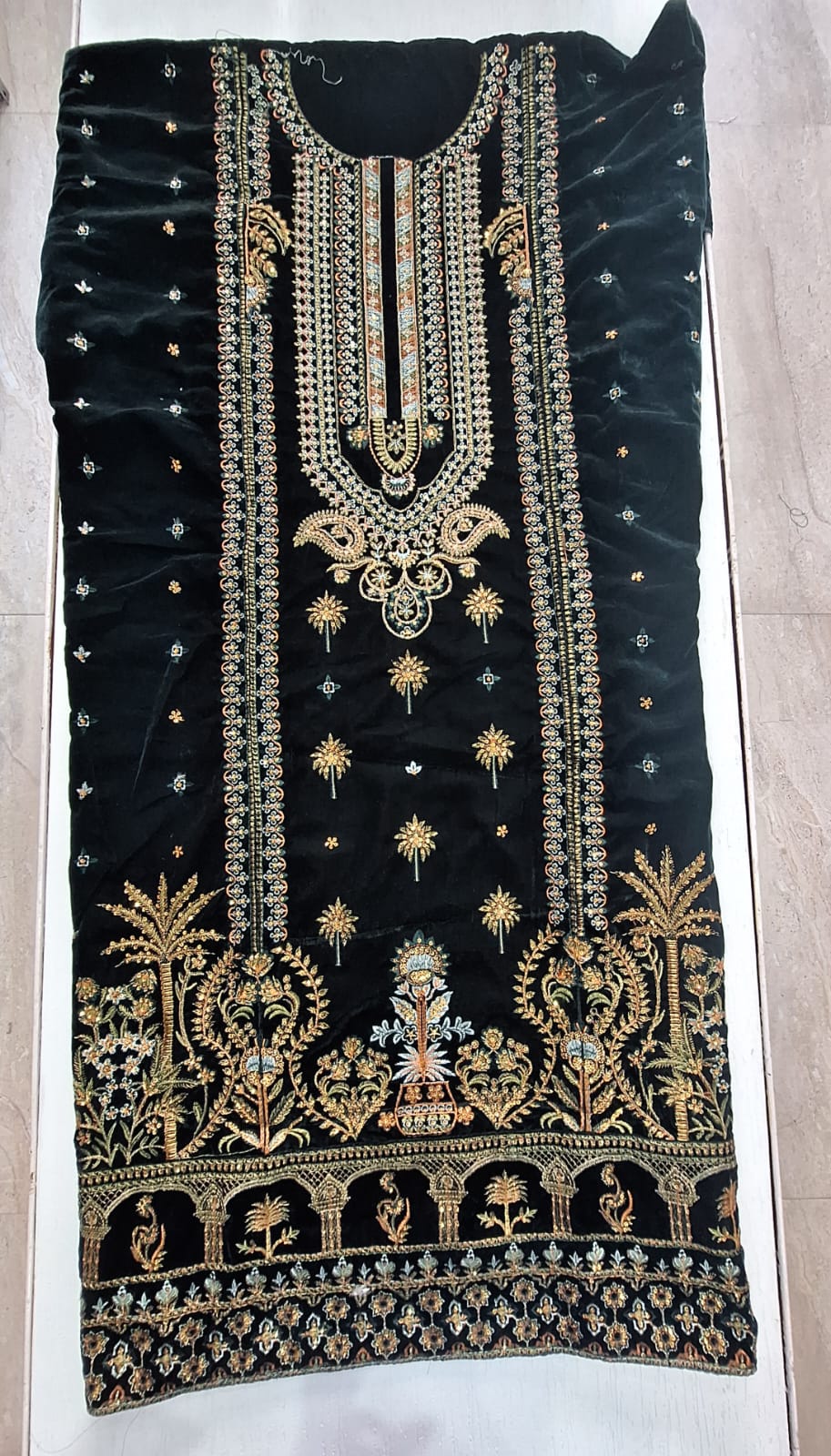 Velvet Suit with Embroidery - Style 6