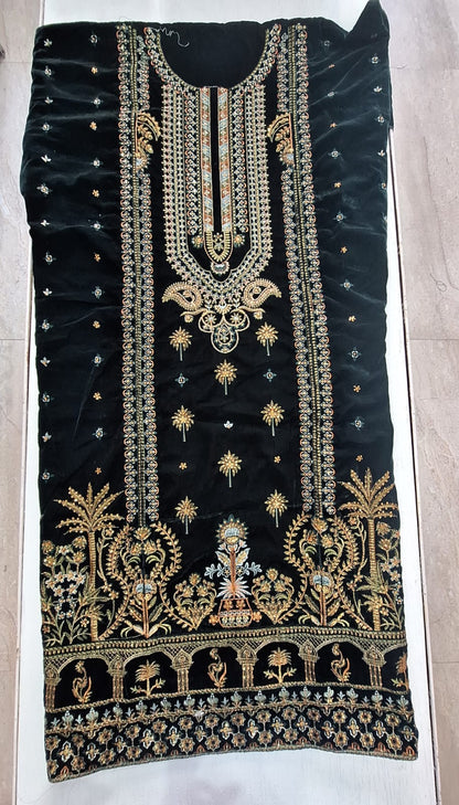 Velvet Suit with Embroidery - Style 6
