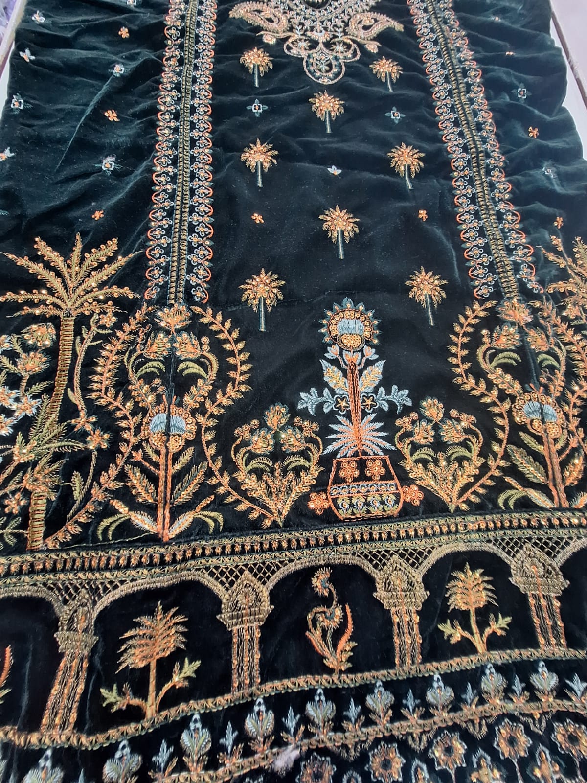 Velvet Suit with Embroidery - Style 6