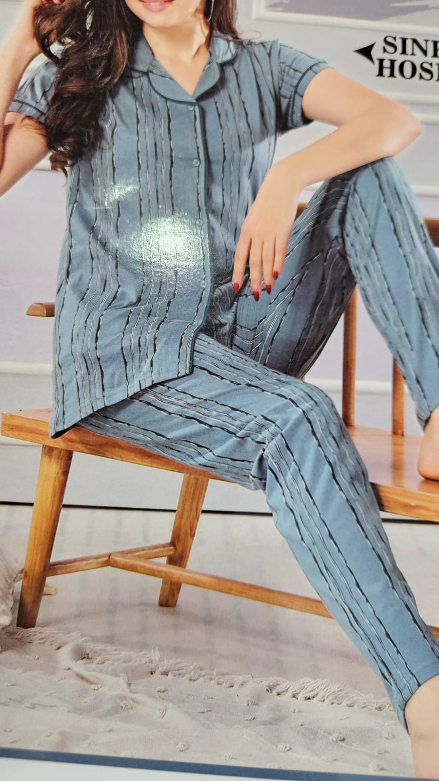 Kavya Cotton Sinker Night Suit - XXL